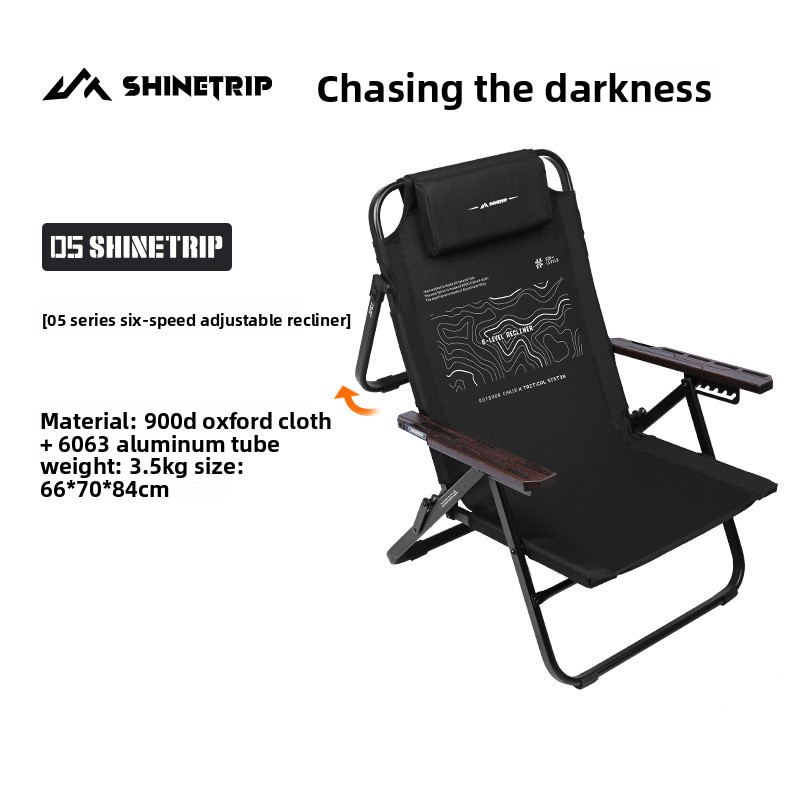 Folding Camping Chair with 6-L - Outdoor Oversized Camping Chair recension och pris