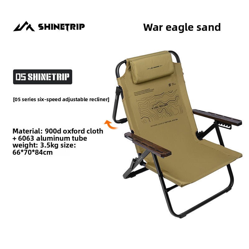 Folding Camping Chair with 6-L - Outdoor Oversized Camping Chair recension och pris