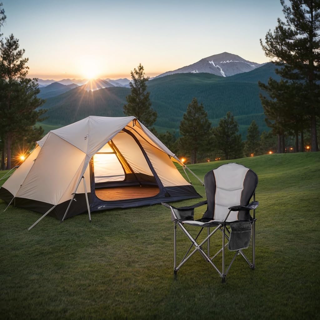 Oversized Folding Camping Chai - Outdoor Oversized Camping Chair recension och pris