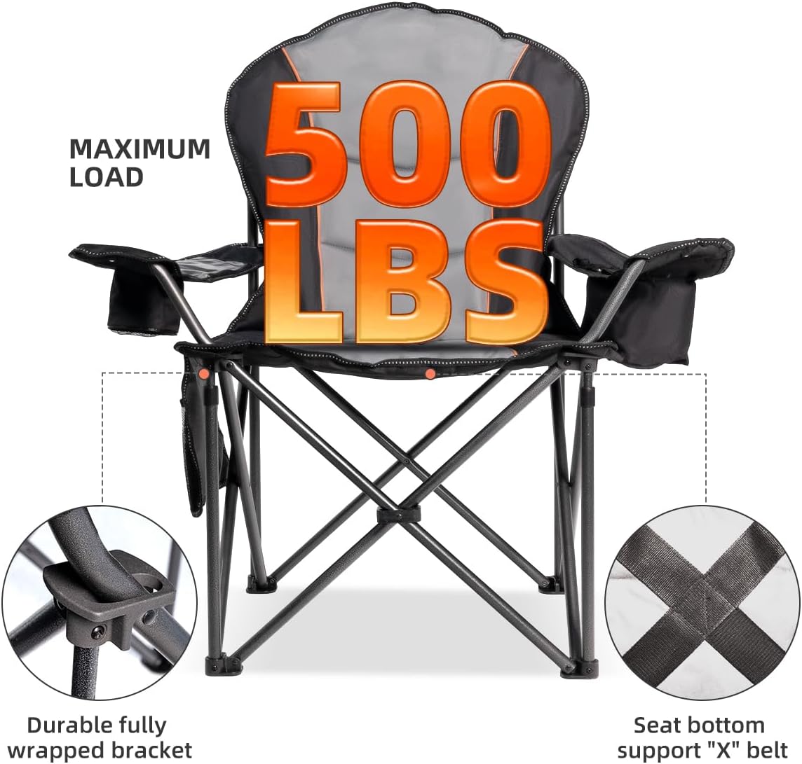Oversized Folding Camping Chai - Outdoor Oversized Camping Chair recension och pris
