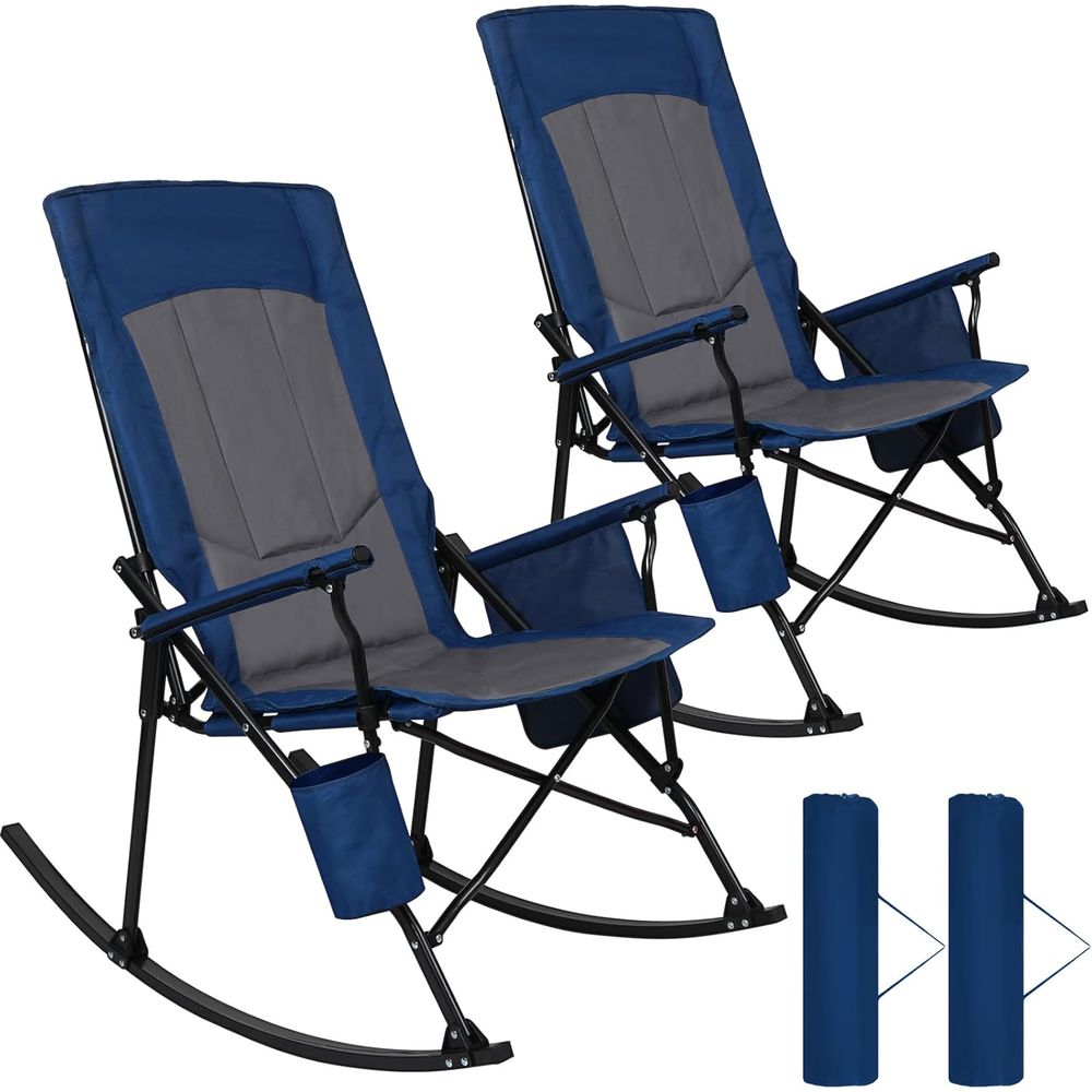 2 Pack High ack Portale Rockin - Outdoor Oversized Camping Chair recension och pris