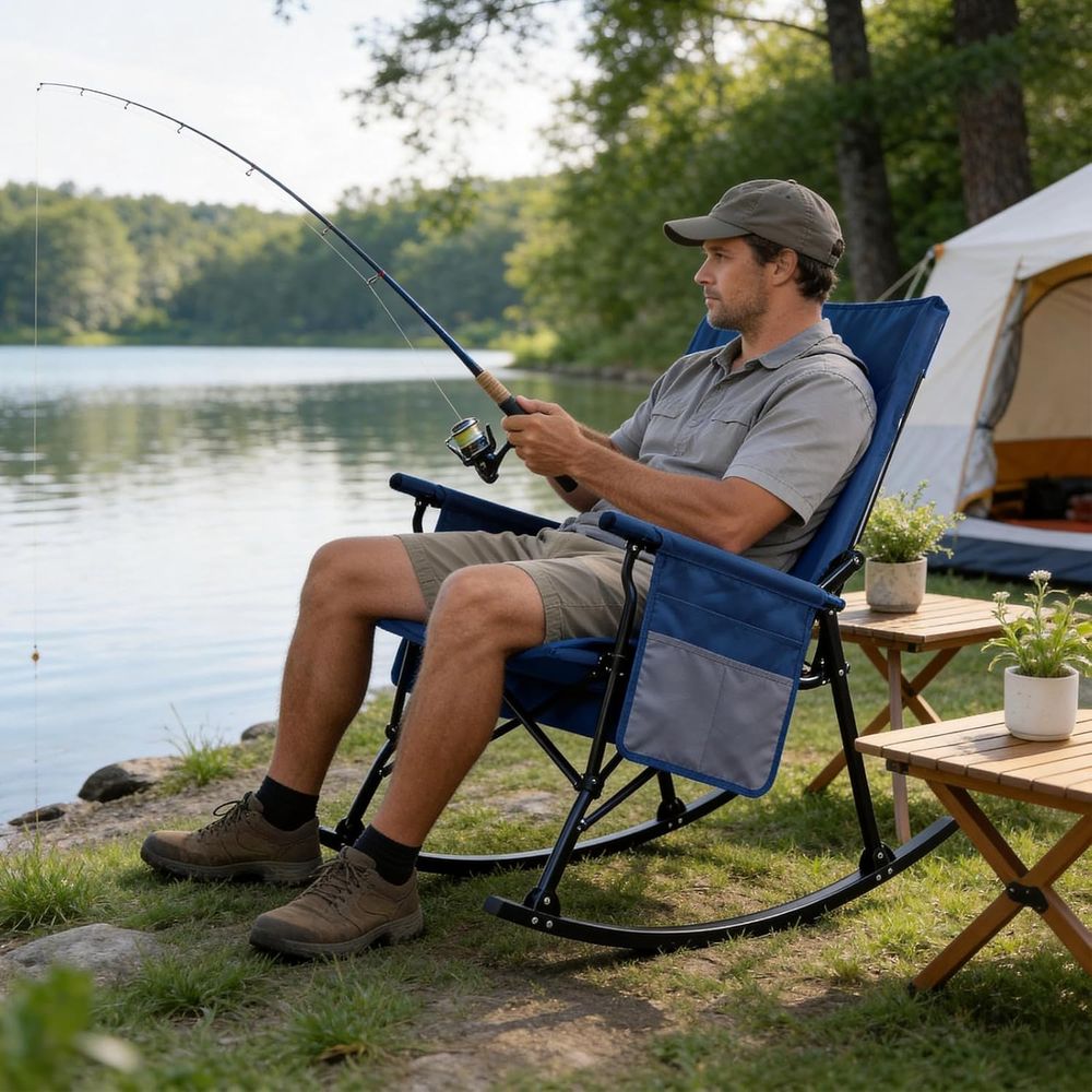 2 Pack High ack Portale Rockin - Outdoor Oversized Camping Chair recension och pris