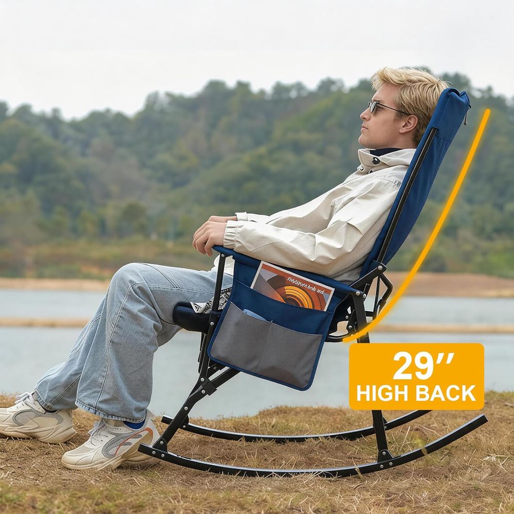 2 Pack High ack Portale Rockin - Outdoor Oversized Camping Chair recension och pris