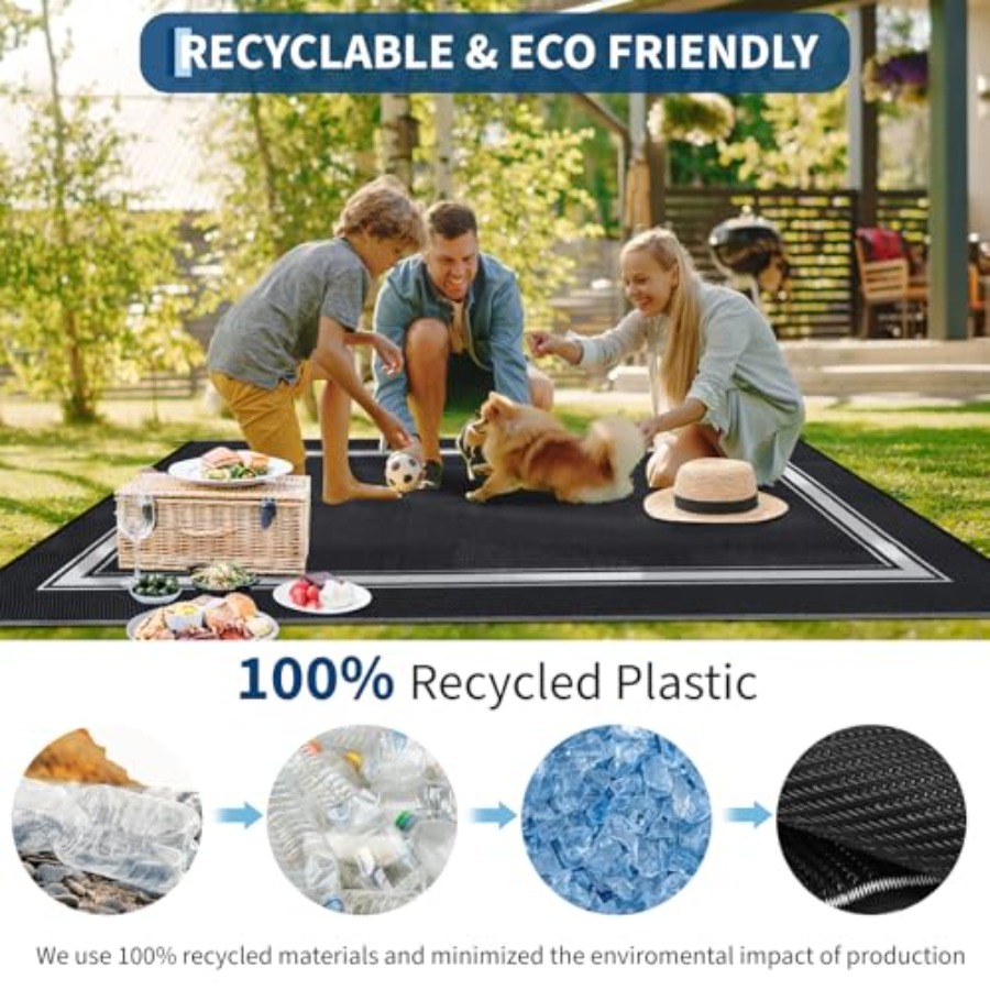 Outdoor Rug for Patio 9x18: Wa - Outdoor Camping Rugs 9X18 recension och pris