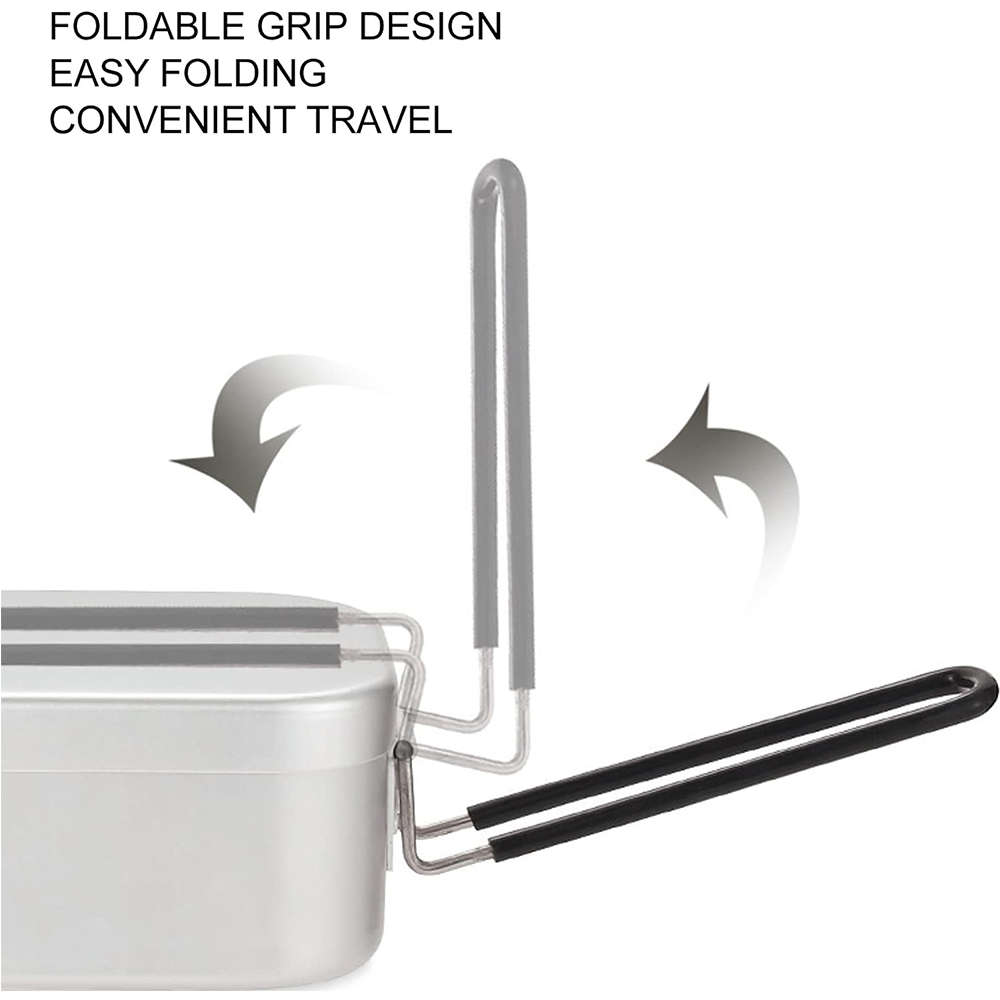 800ML Aluminum Lunch Boxes Out - Camp Utensil Set recension och pris