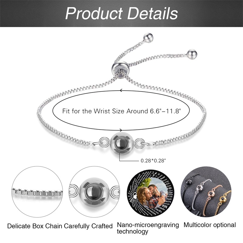 Custom Photo Bracelet Personal - Paracord Bracelet recension och pris