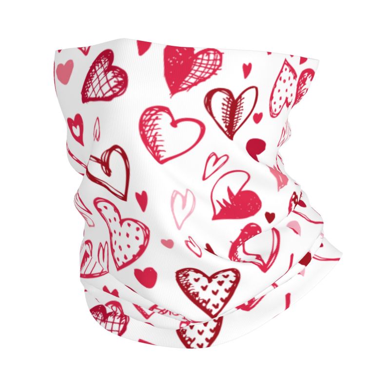 Pink Red Love Hearts Bandana N - Outdoor Camping Youtube recension och pris
