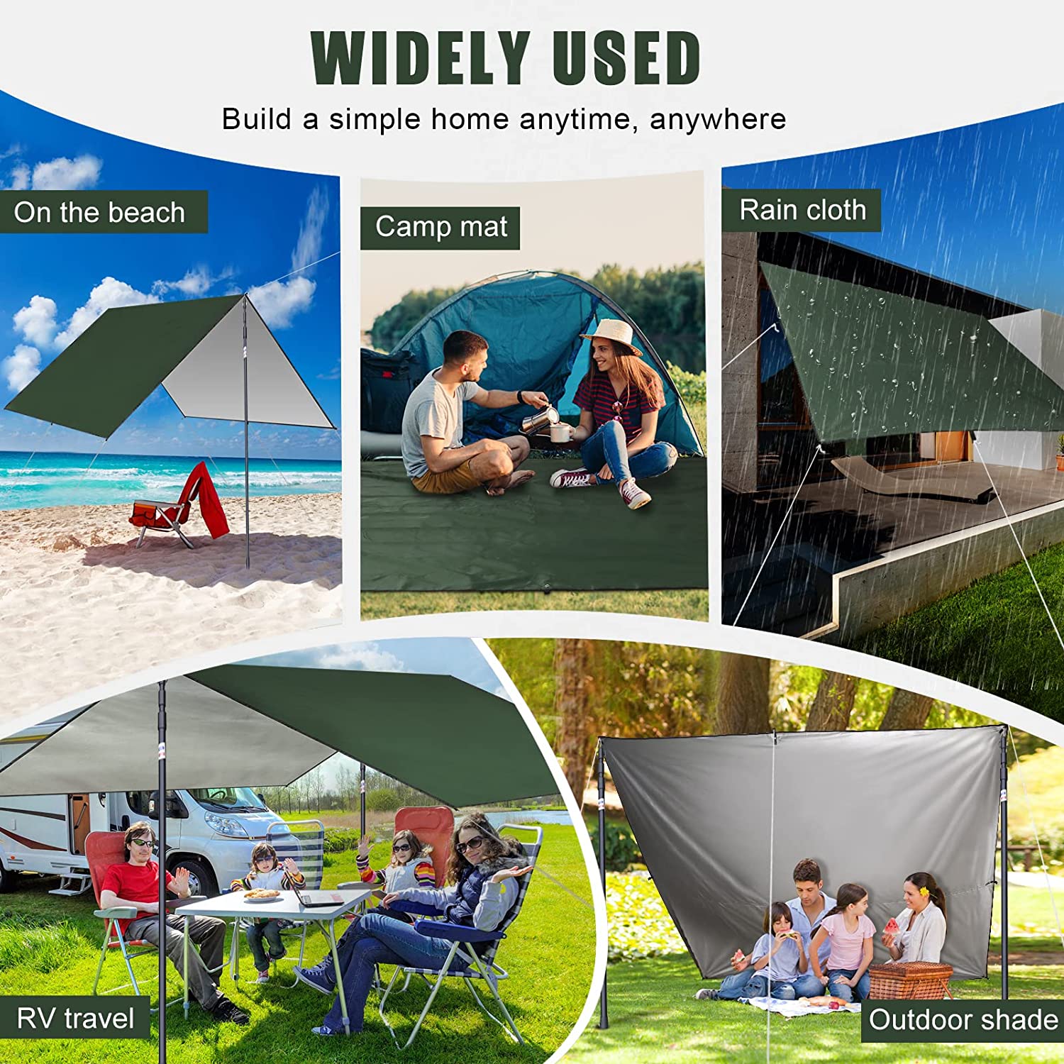 2026 Waterproof Camping Tarp,  - Waterproof Tarp Shelter recension och pris