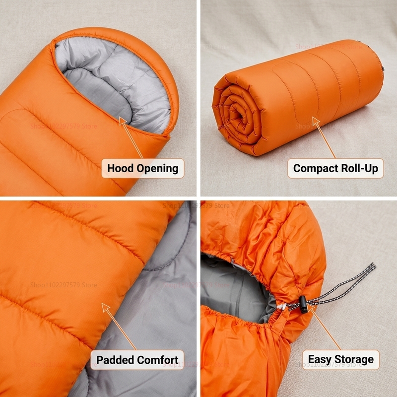 Camping sleeping bag light 4 s - Outdoor Camping Sleeping Bag recension och pris