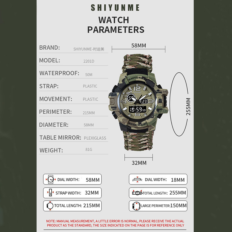 SHIYUNME G Style Military Spor - Outdoor Camping Zone recension och pris