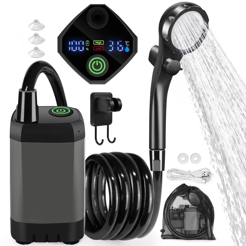 Outdoor Electric Shower Set LE - Outdoor Camping Shower recension och pris