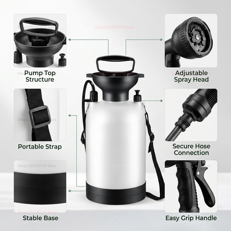 Portable Camping Shower 5L Man - Outdoor Camping Backpack recension och pris