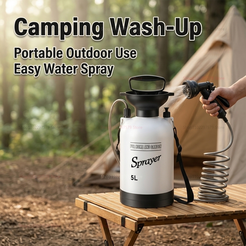 Portable Camping Shower 5L Man - Outdoor Camping Backpack recension och pris