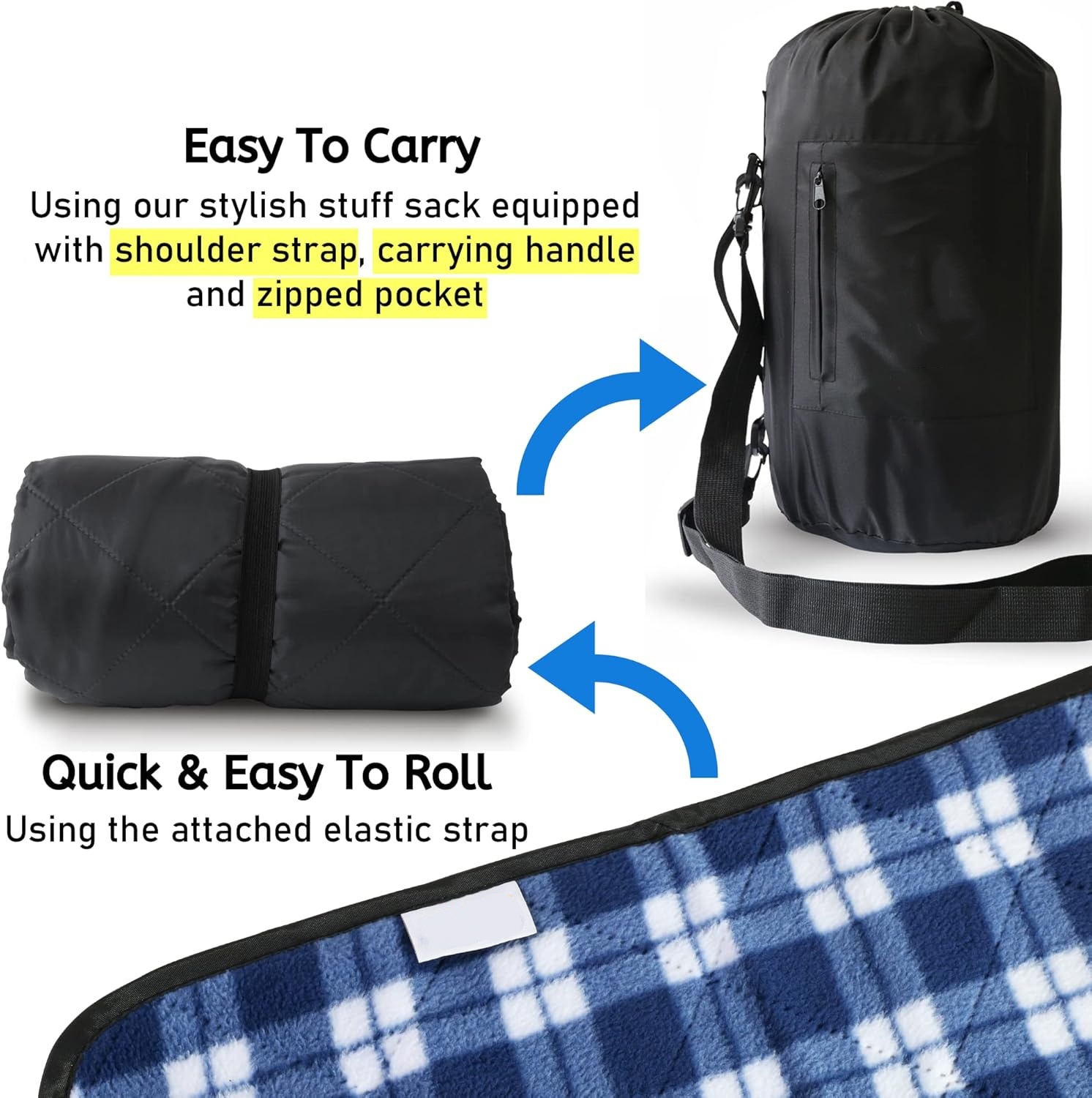 Large Waterproof Outdoor Blank - Outdoor Camping Quilt recension och pris