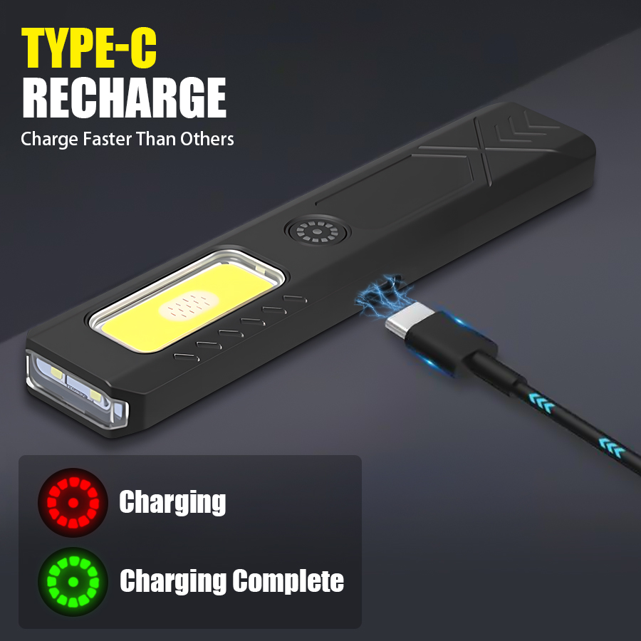 Rechargeable LED Handheld Flas - Outdoor Camping Decor recension och pris