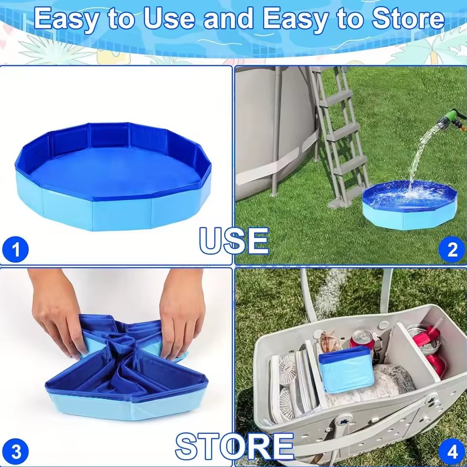 Folding Swimming Pool Basin Sp - Outdoor Camping Bathroom recension och pris