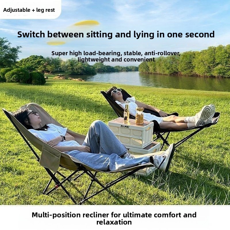 Moon chair with four adjustabl - Outdoor Camping Lounge Chairs recension och pris