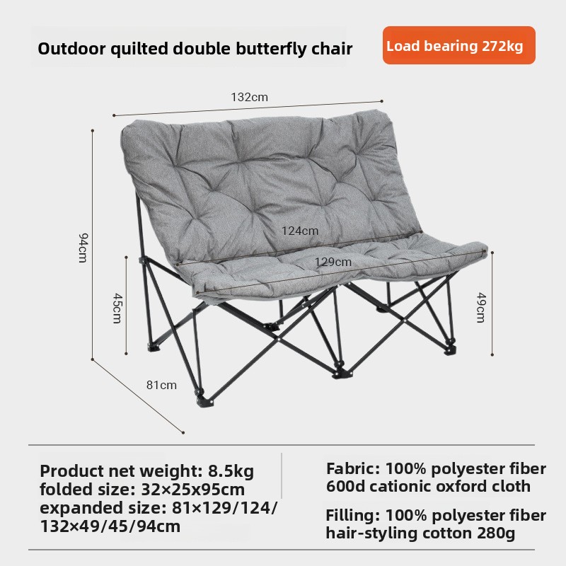 Oversized Double Folding Campi - Outdoor Oversized Camping Chair recension och pris