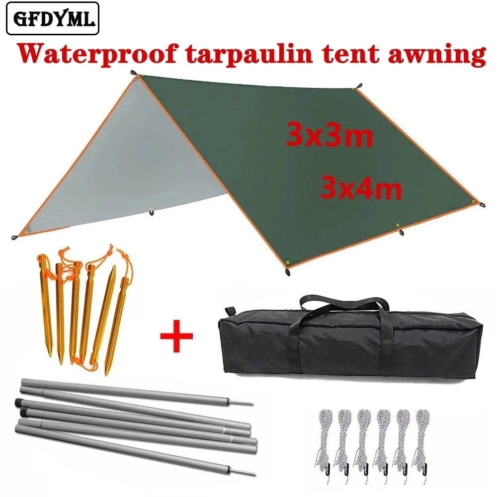 4x3m 3x3m Awning Waterproof Ta - Waterproof Tarp Shelter recension och pris