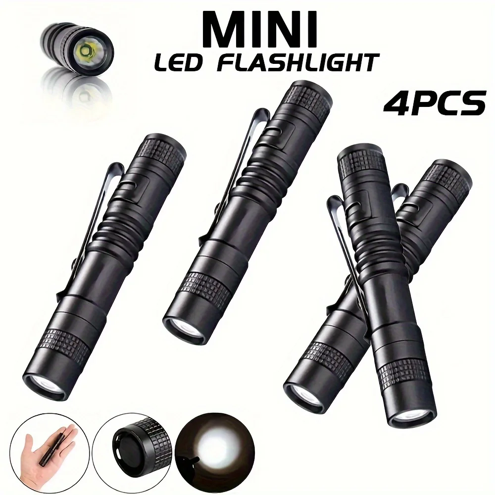 1-4PCS Mini Portable LED Pen L - Outdoor Camping Decor recension och pris