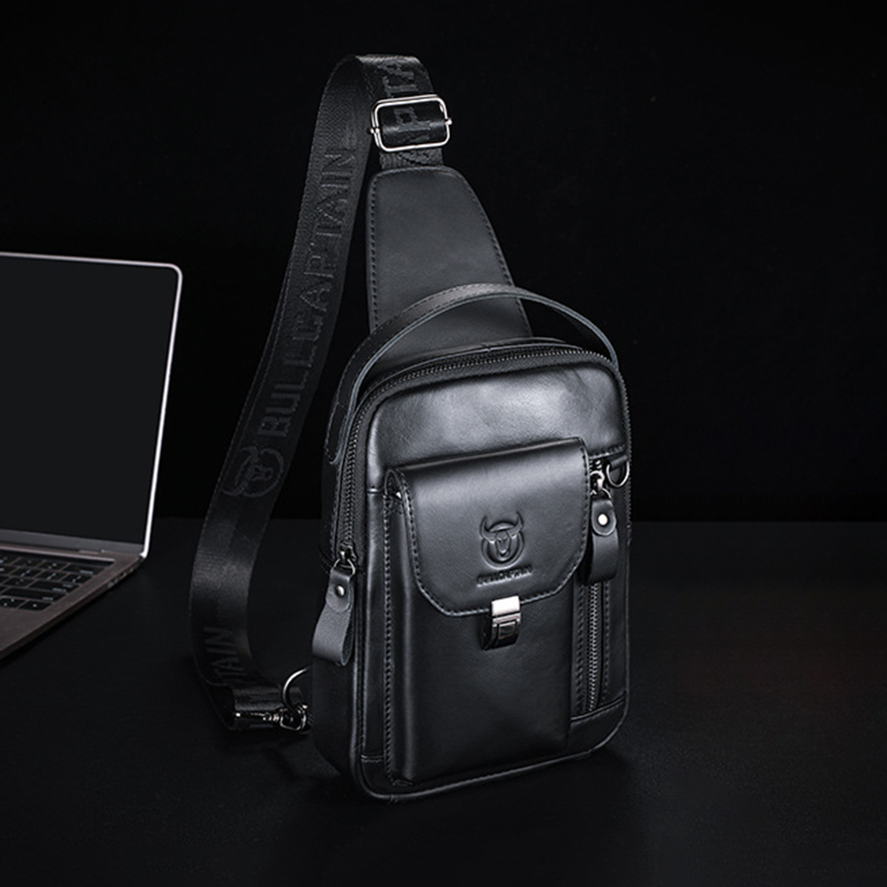 Genuine Leather Sling Bag for  - Travel Outdoor Camping Youtube recension och pris