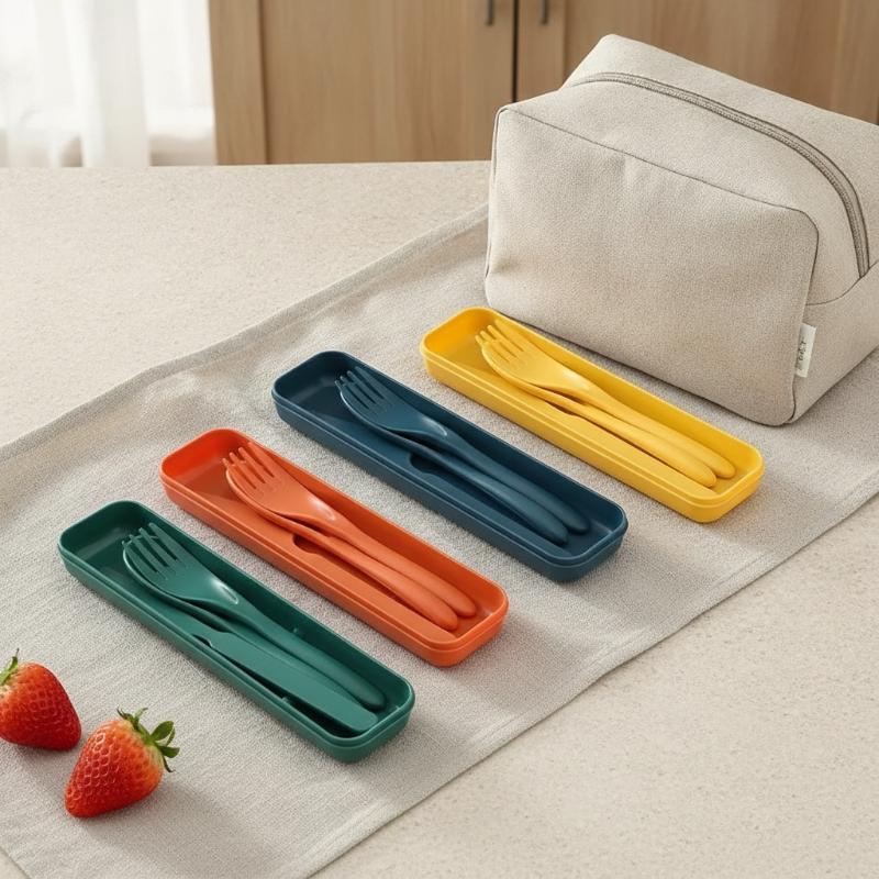 Wheat Straw Cutlery Set Knife  - Camp Utensil Set recension och pris
