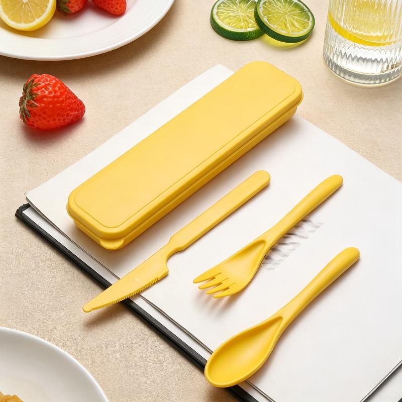 Wheat Straw Cutlery Set Knife  - Camp Utensil Set recension och pris