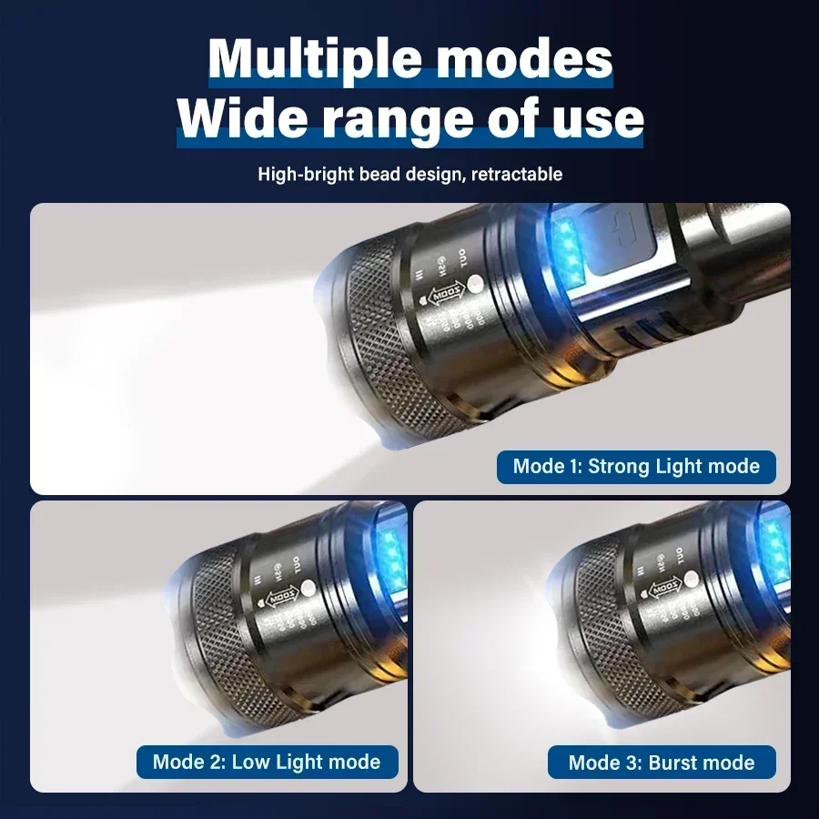 Tactical LED Flashlight 2000LM - Outdoor Camping Decor recension och pris