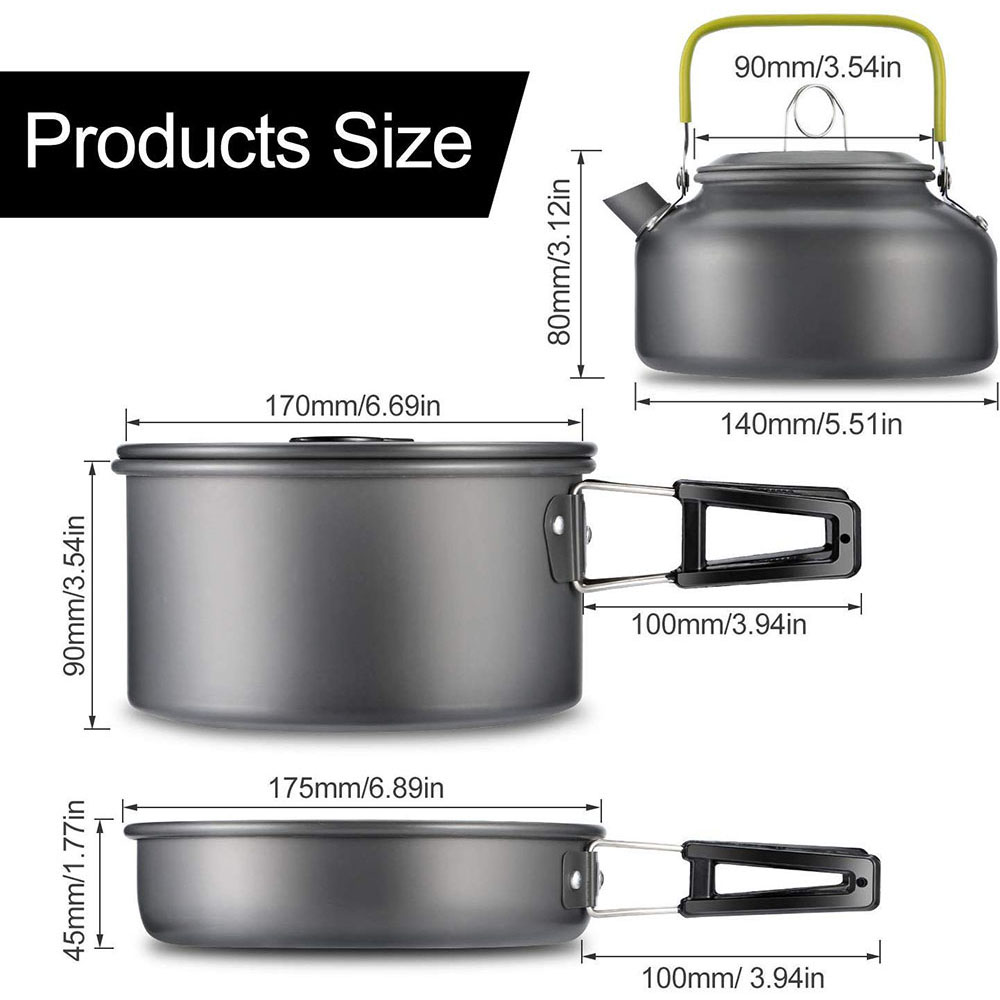 Outdoor Camping Cookware Set M - Camp Utensil Set recension och pris