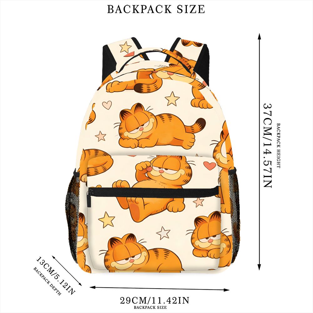 Funny Lazy Garfield Backpack S - Outdoor Camping Backpack recension och pris