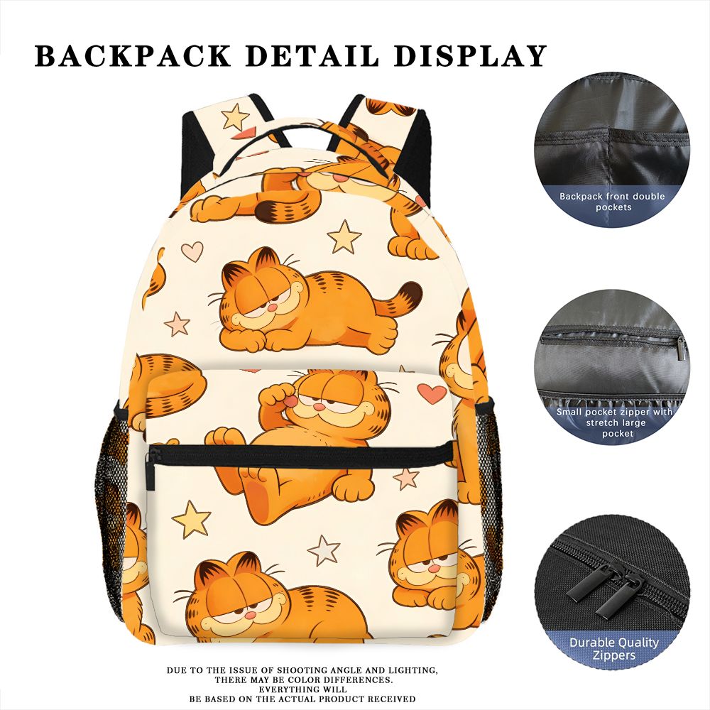 Funny Lazy Garfield Backpack S - Outdoor Camping Backpack recension och pris