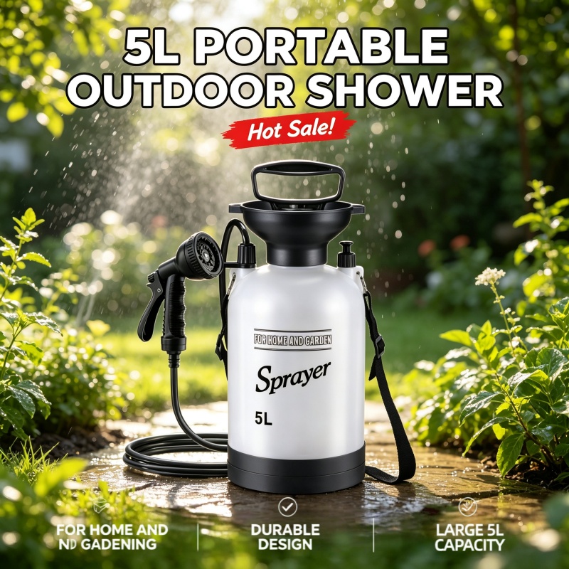 5L Portable Camping Shower Man - Outdoor Camping Bathroom recension och pris