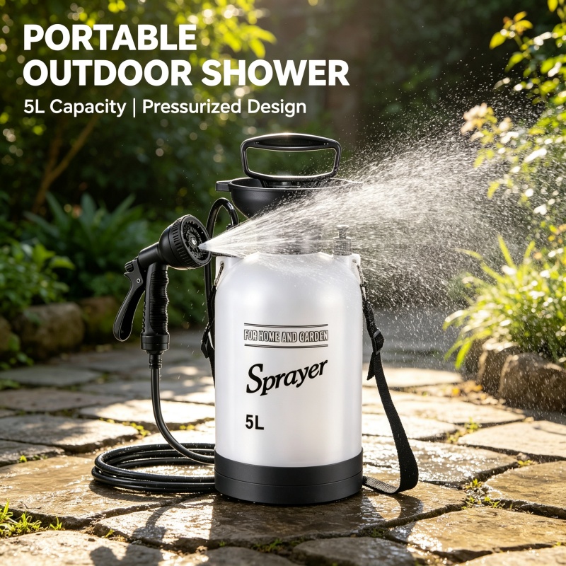 5L Portable Camping Shower Man - Outdoor Camping Bathroom recension och pris