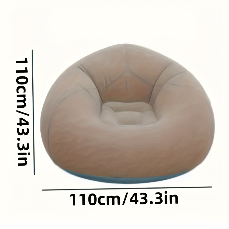 Flocked PVC Inflatable Sofa Ch - Outdoor Camping Lounge Chairs recension och pris